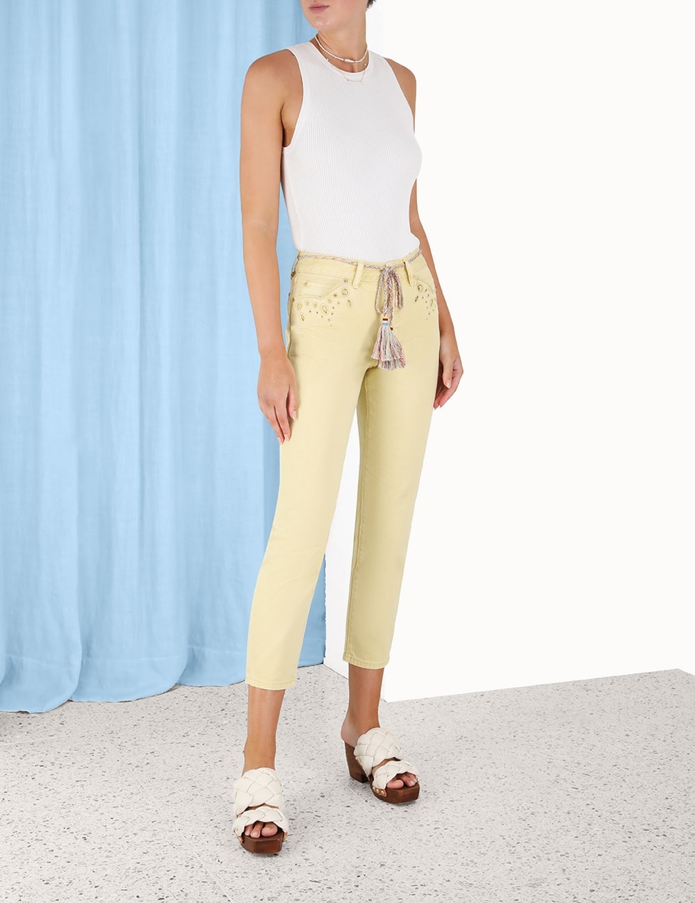 CLOVER SCALLOP STOVEPIPE JEAN - 3
