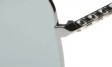 60mm Square Sunglasses in Gunmetal/Grey - 5