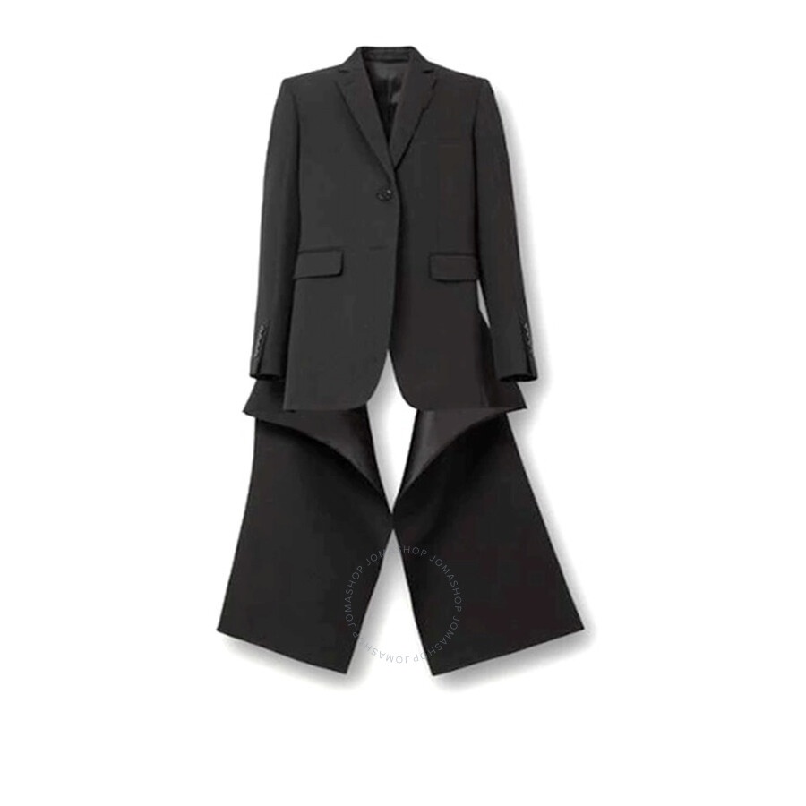 Burberry Exaggerated Panel Detail Wool Tailored Jacket - 2