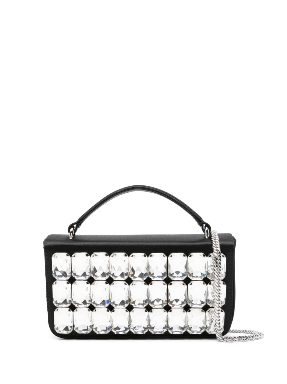 crystal-embellished mini bag - 1