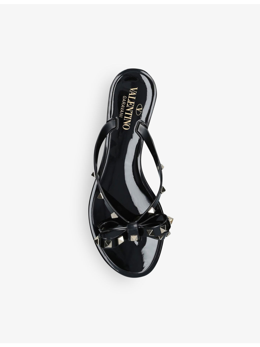 Rockstud-embellished rubber flip-flops - 3