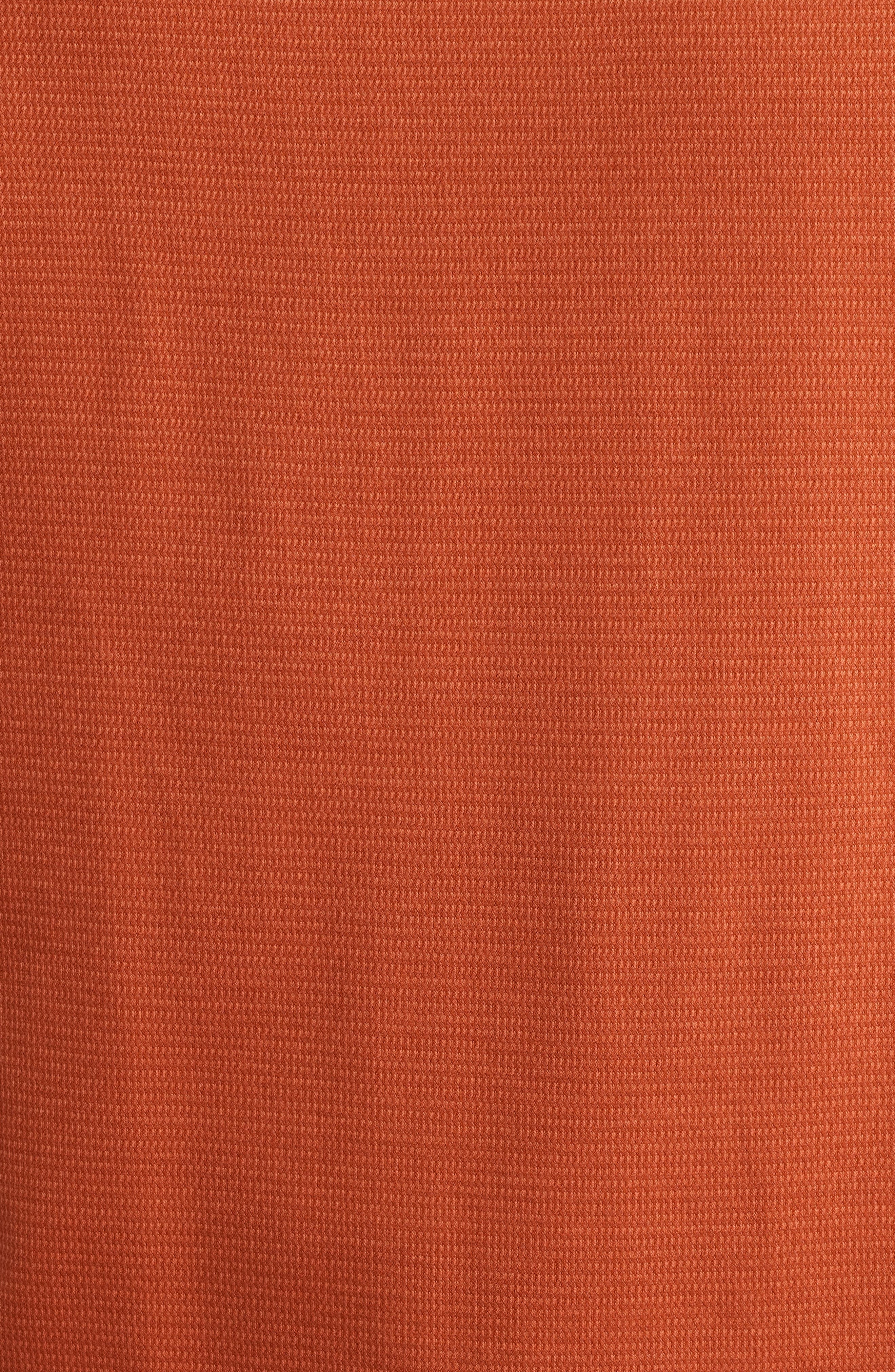 BOSS Thompson Pinstripe Cotton T-Shirt in Dark Orange at Nordstrom - 6