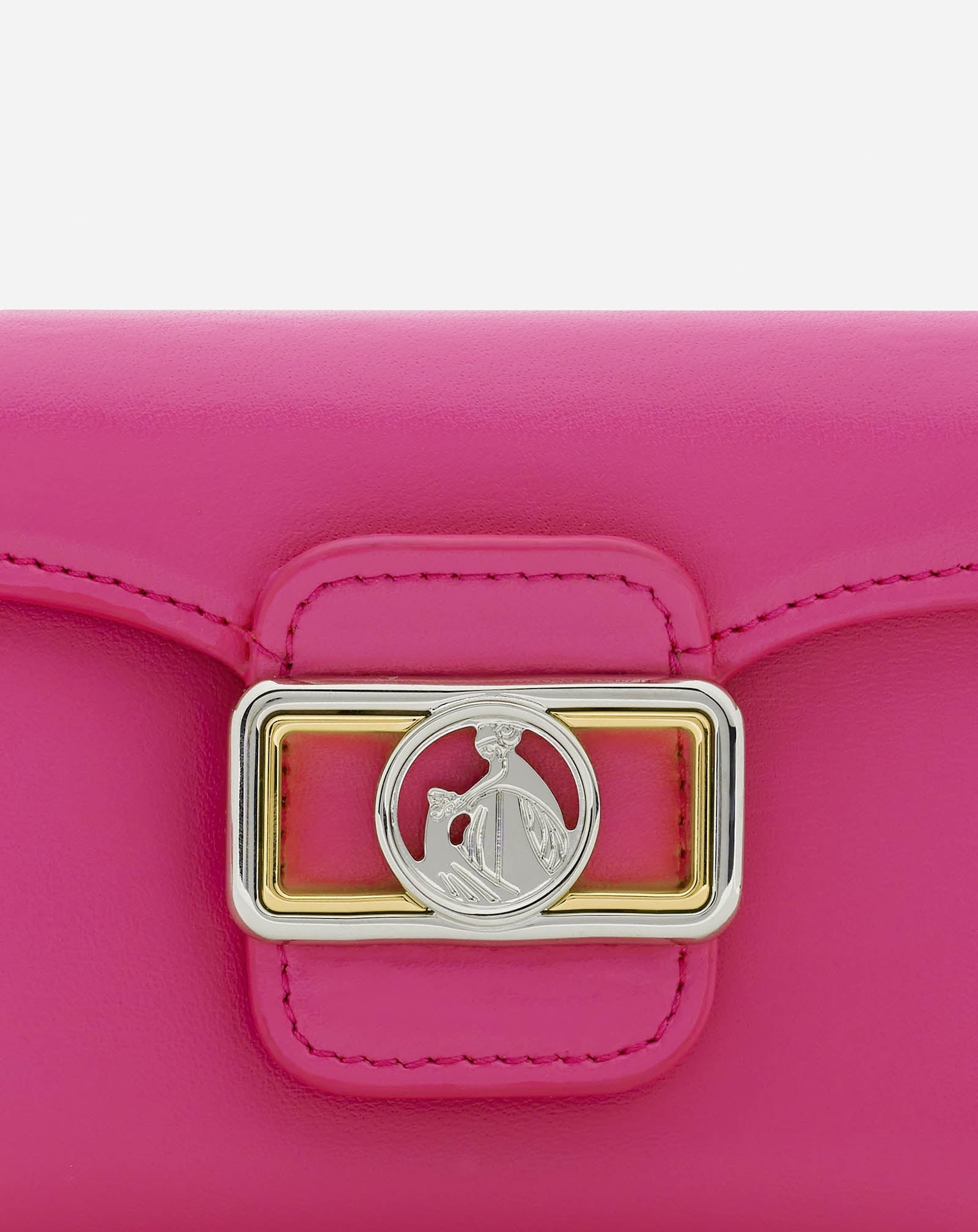 SMALL SHINY LEATHER CONTINENTAL PENCIL WALLET - 2