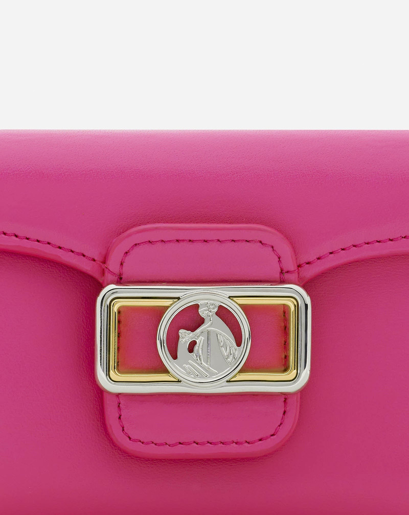 Lanvin SMALL SHINY LEATHER CONTINENTAL PENCIL WALLET outlook