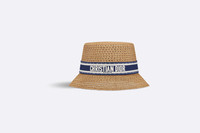 【大人気♪】D-Bobby Small Brim Hat 34DBP923G153_C086 D-Bobby Small Brim Hat • Natural Straw with Blue and White