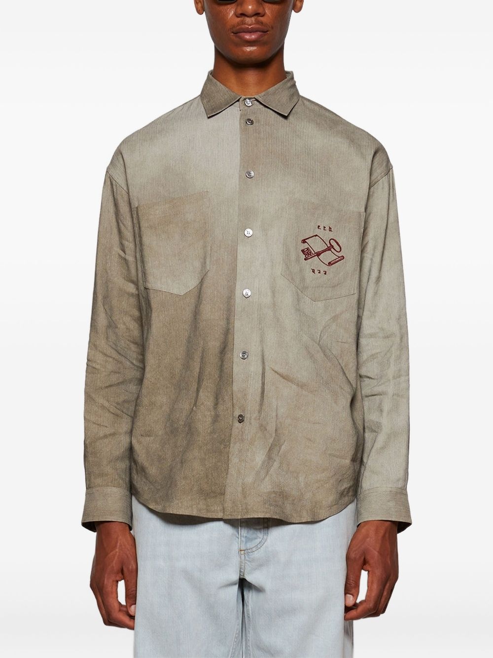 logo-detail shirt - 3