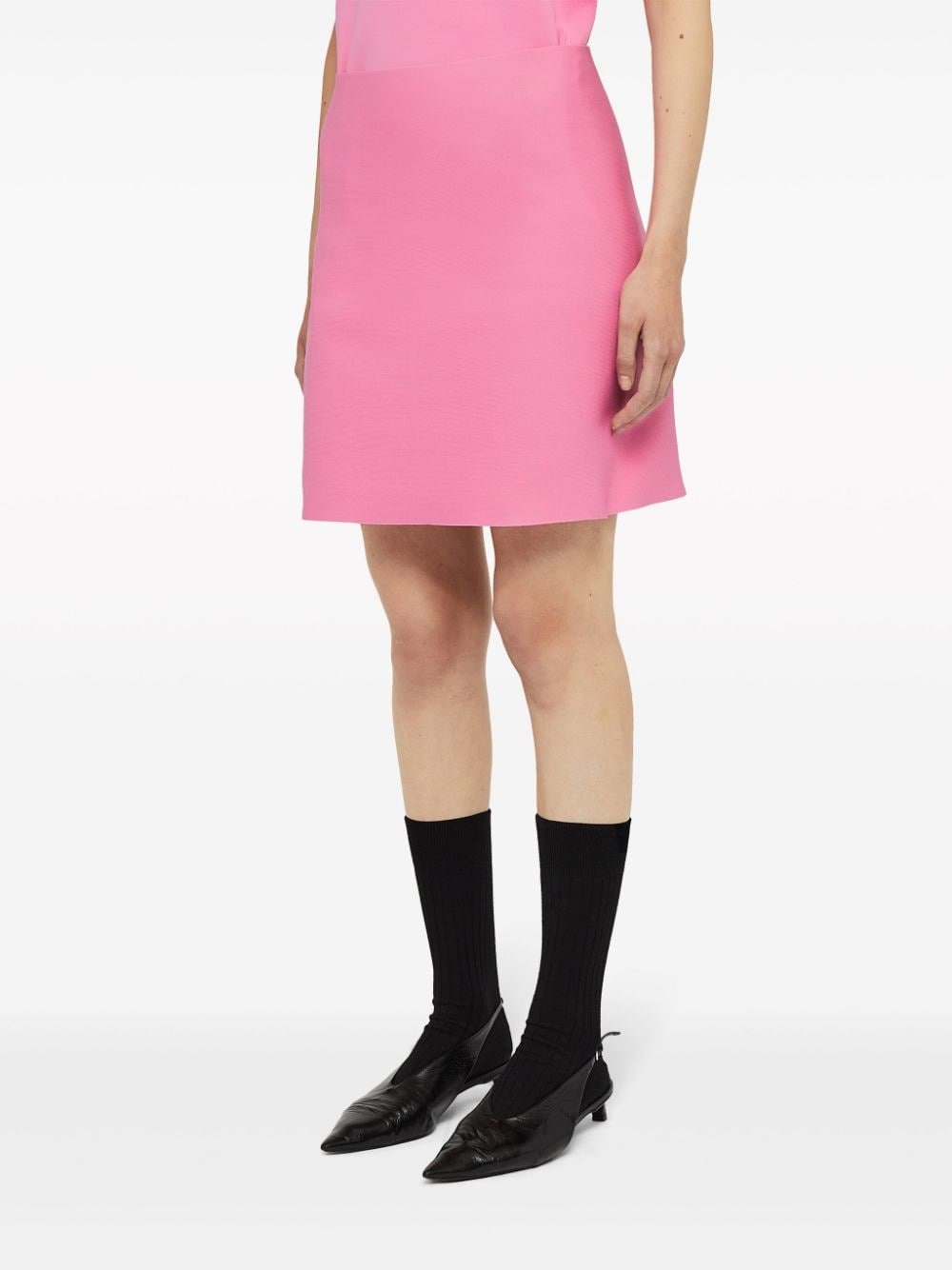 A-line high-waisted mini skirt - 3