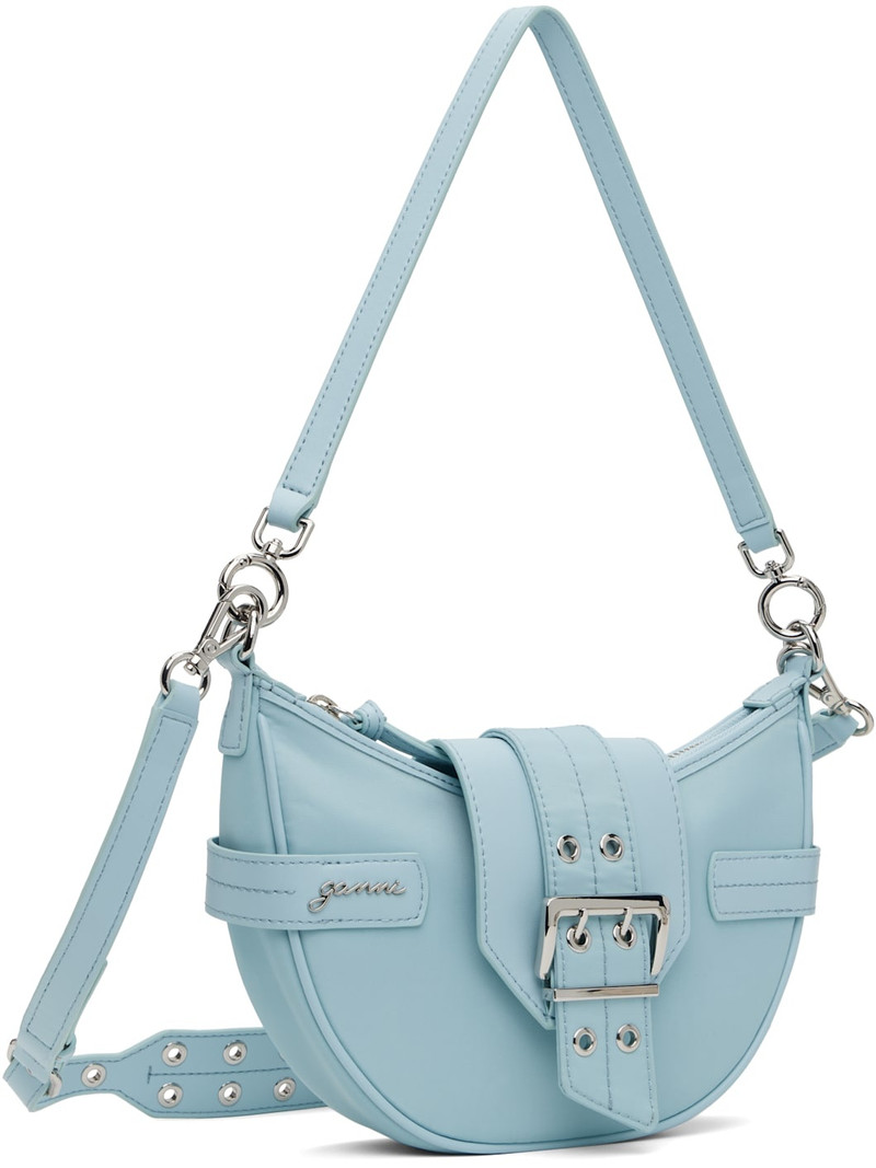 GANNI Blue Small Bucky Crossbody Bag outlook