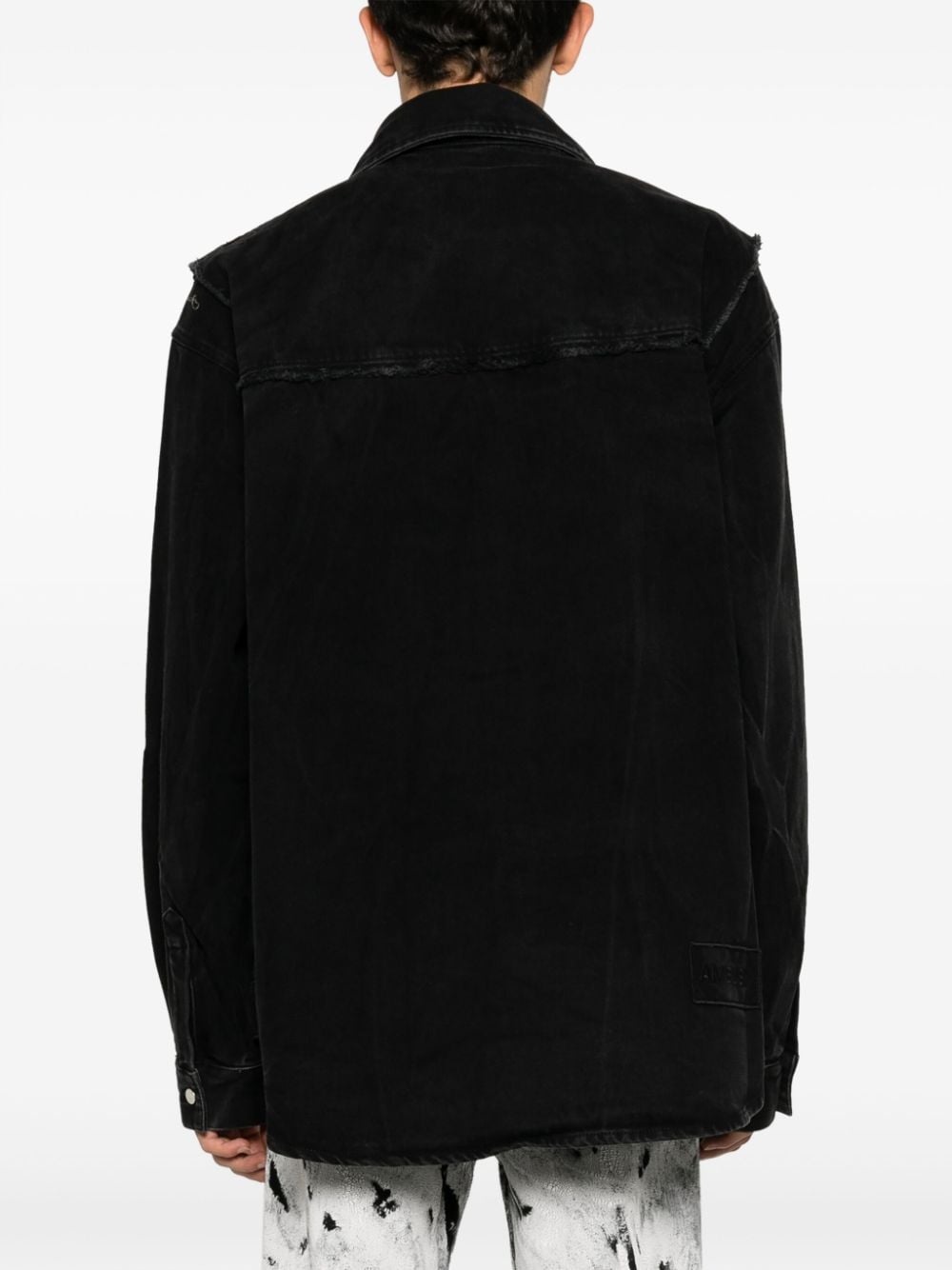 layered denim jacket - 4