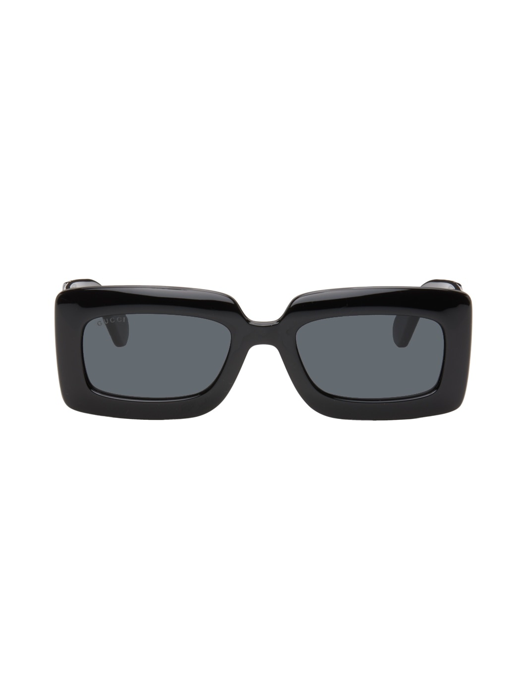 Black Rectangular Sunglasses - 1