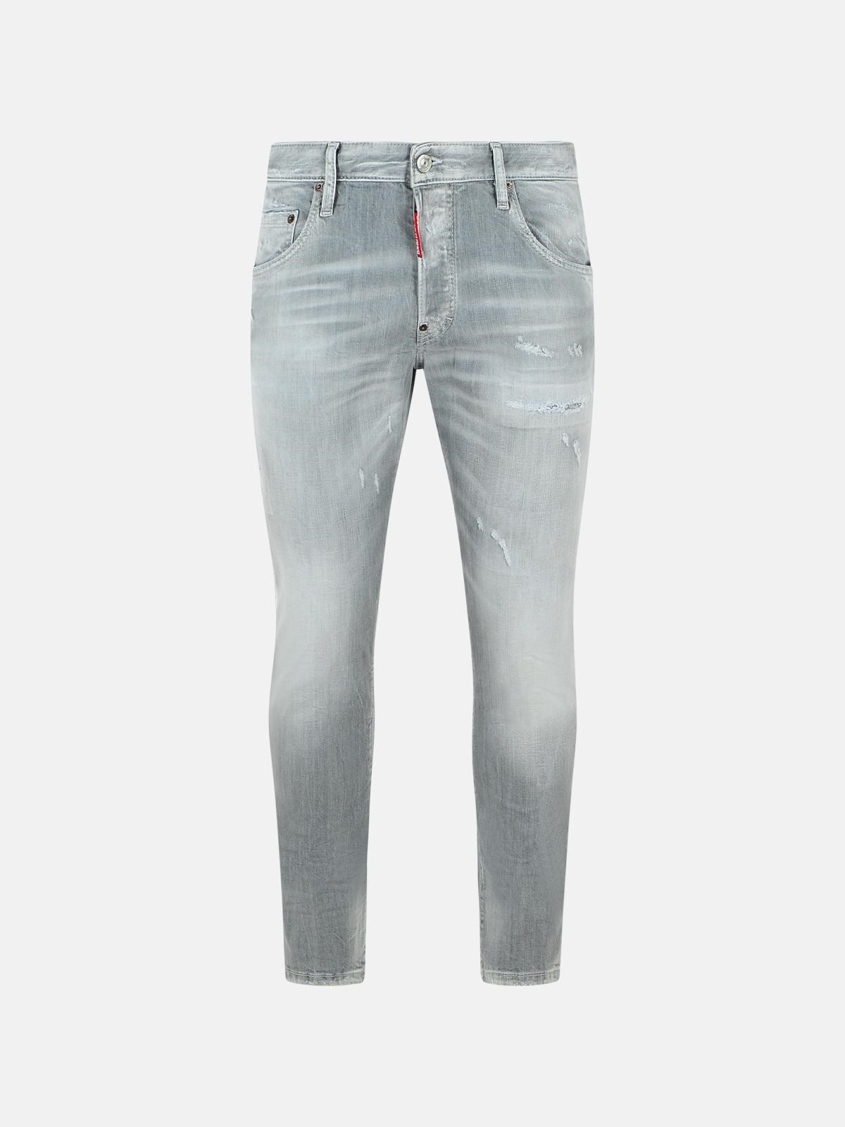 'SKATER' LIGHT GREY COTTON JEANS - 1