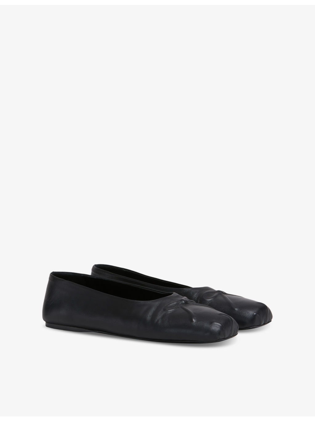 Dancer square-toe leather ballerina flats - 3
