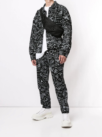 Marcelo Burlon County Of Milan scribble print jacket outlook