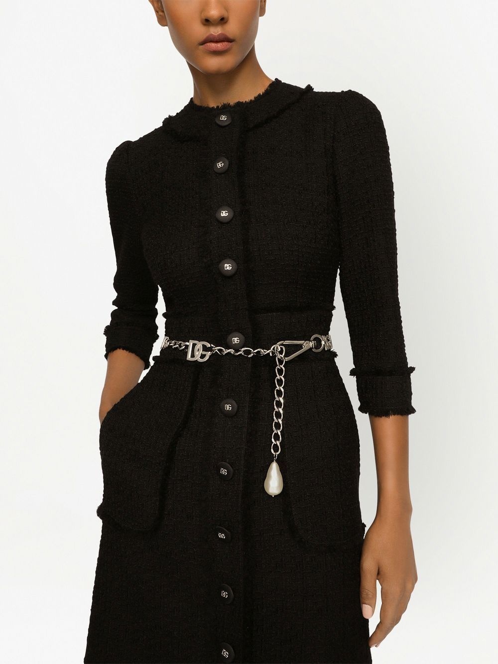 tweed midi dress - 5
