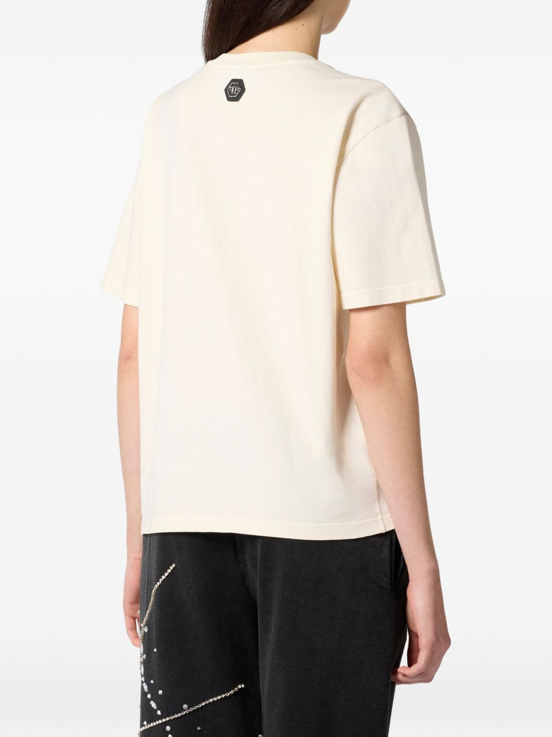 signature embellished T-shirt 4
