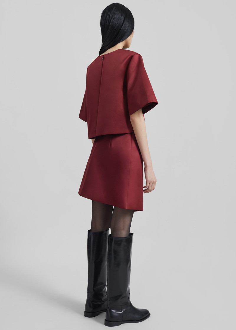 By Malene Birger Raye Mini Skirt - Cabernet 9