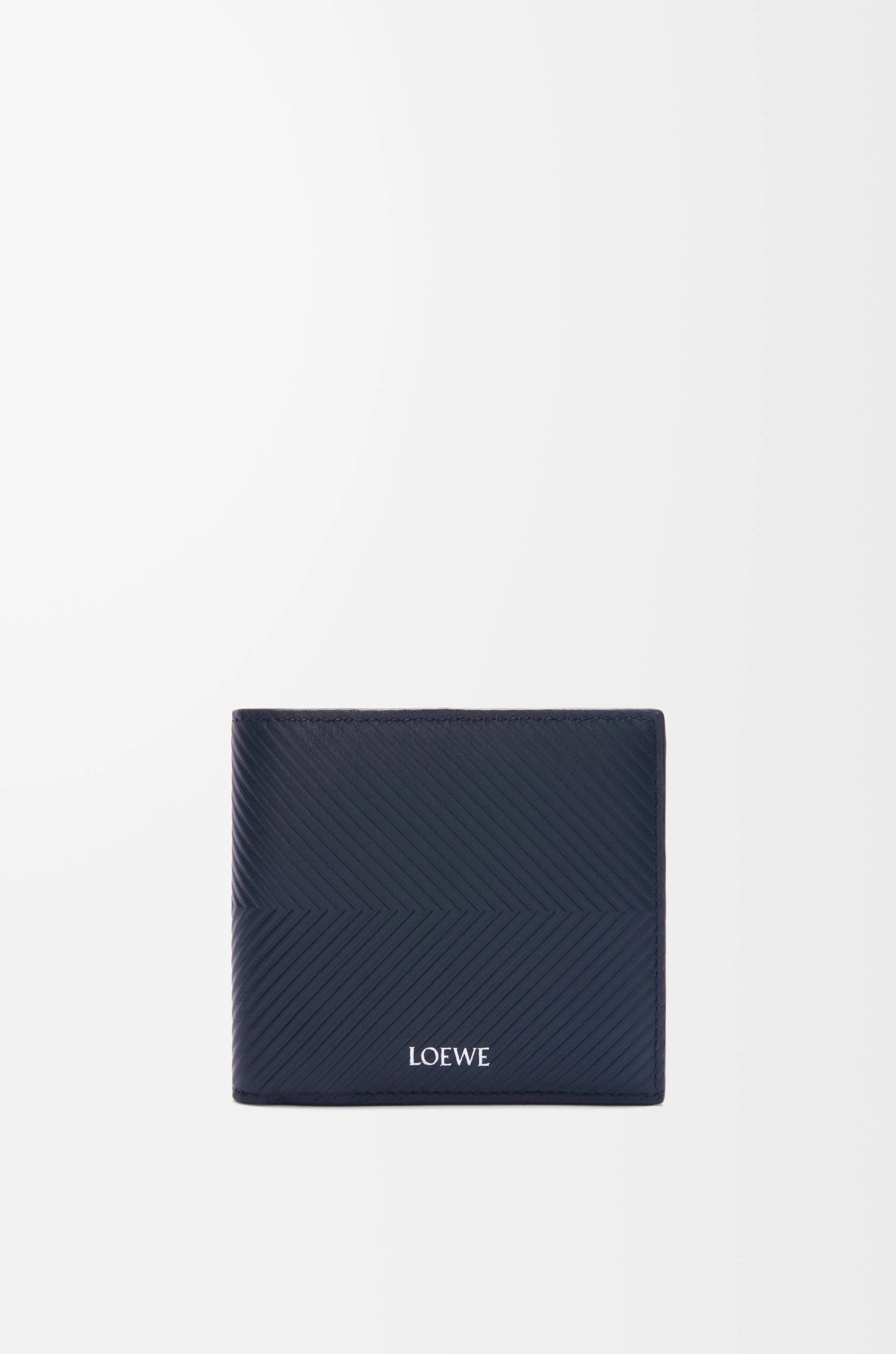 Bifold coin wallet in textured classic calfskin - 1