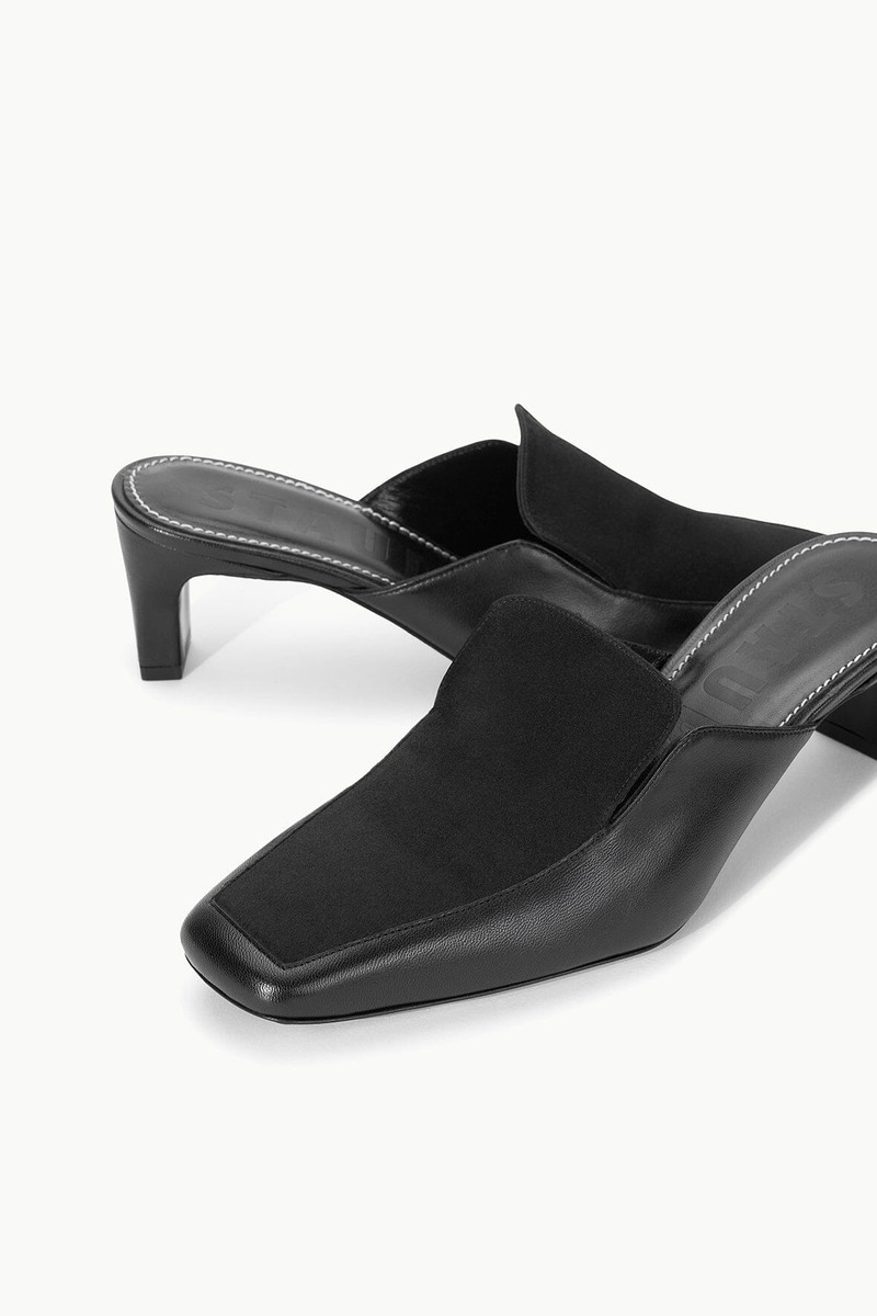 STAUD LEE LOAFER MULE BLACK 6
