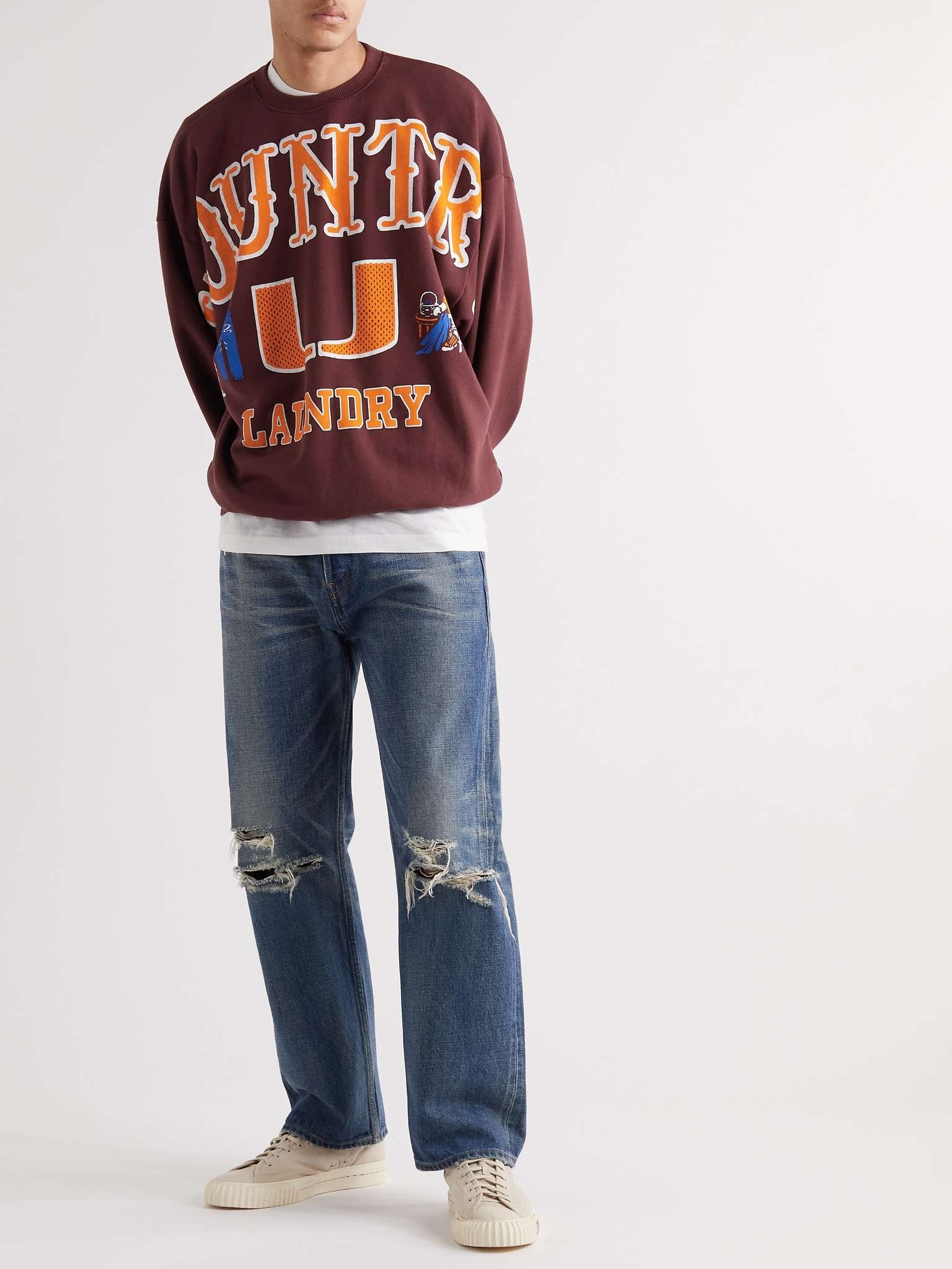 Kapital Big Kountry Printed Cotton-Jersey Sweatshirt
