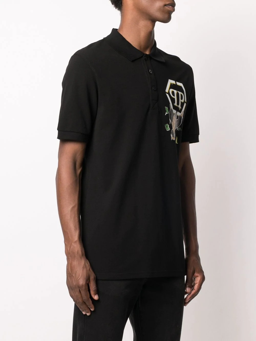 King Plein graphic-print polo shirt - 3