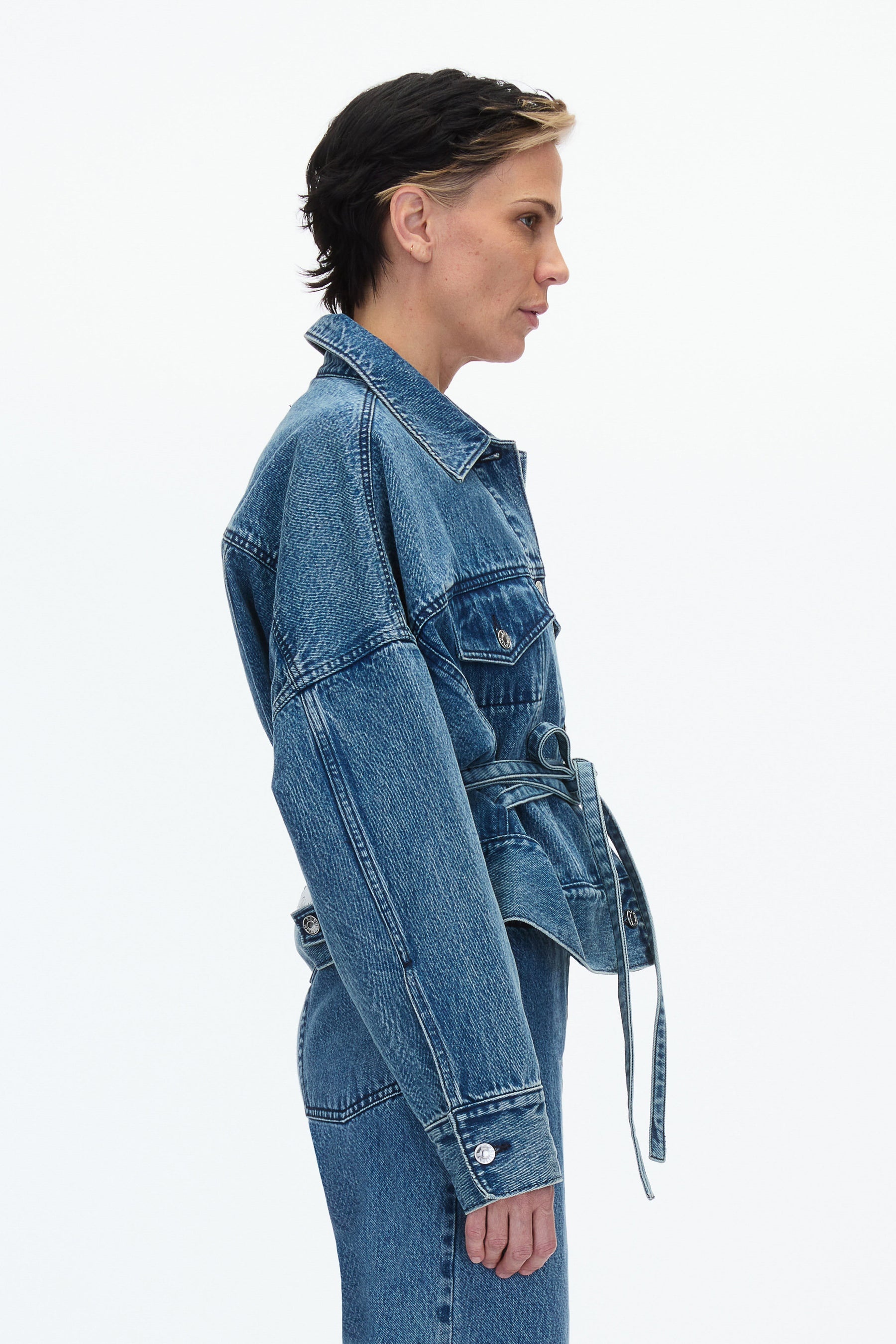 Denim Boxy Jacket - 3
