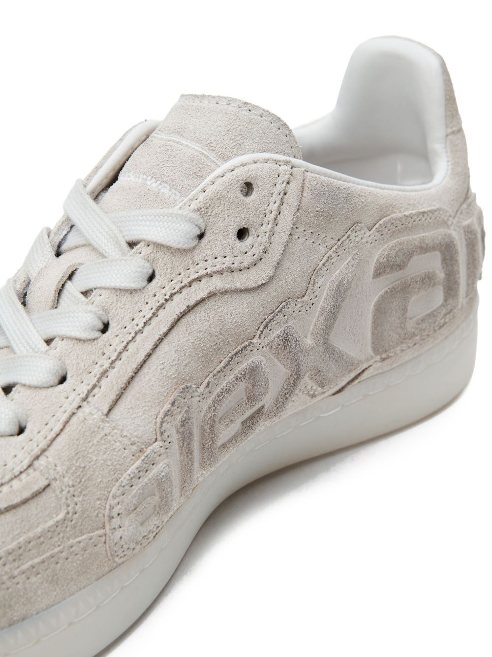 Lex logo-embossed suede sneakers - 6