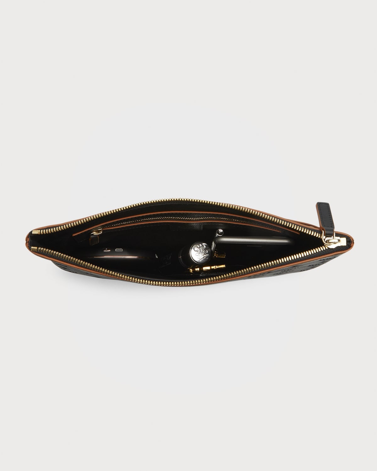 Klara Medium Monogrammed Leather Clutch Bag - 7
