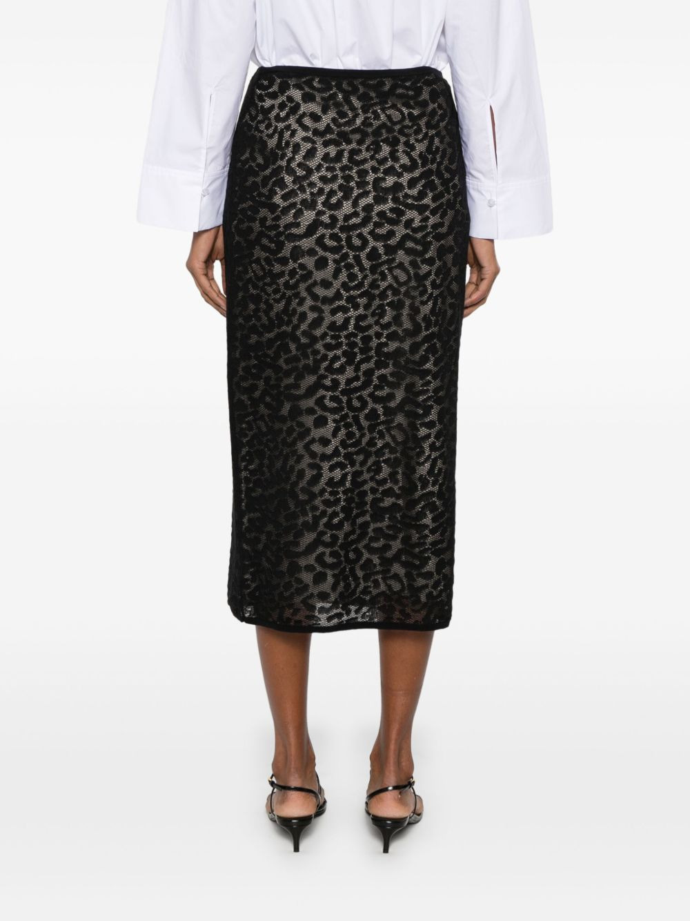lace midi skirt - 4