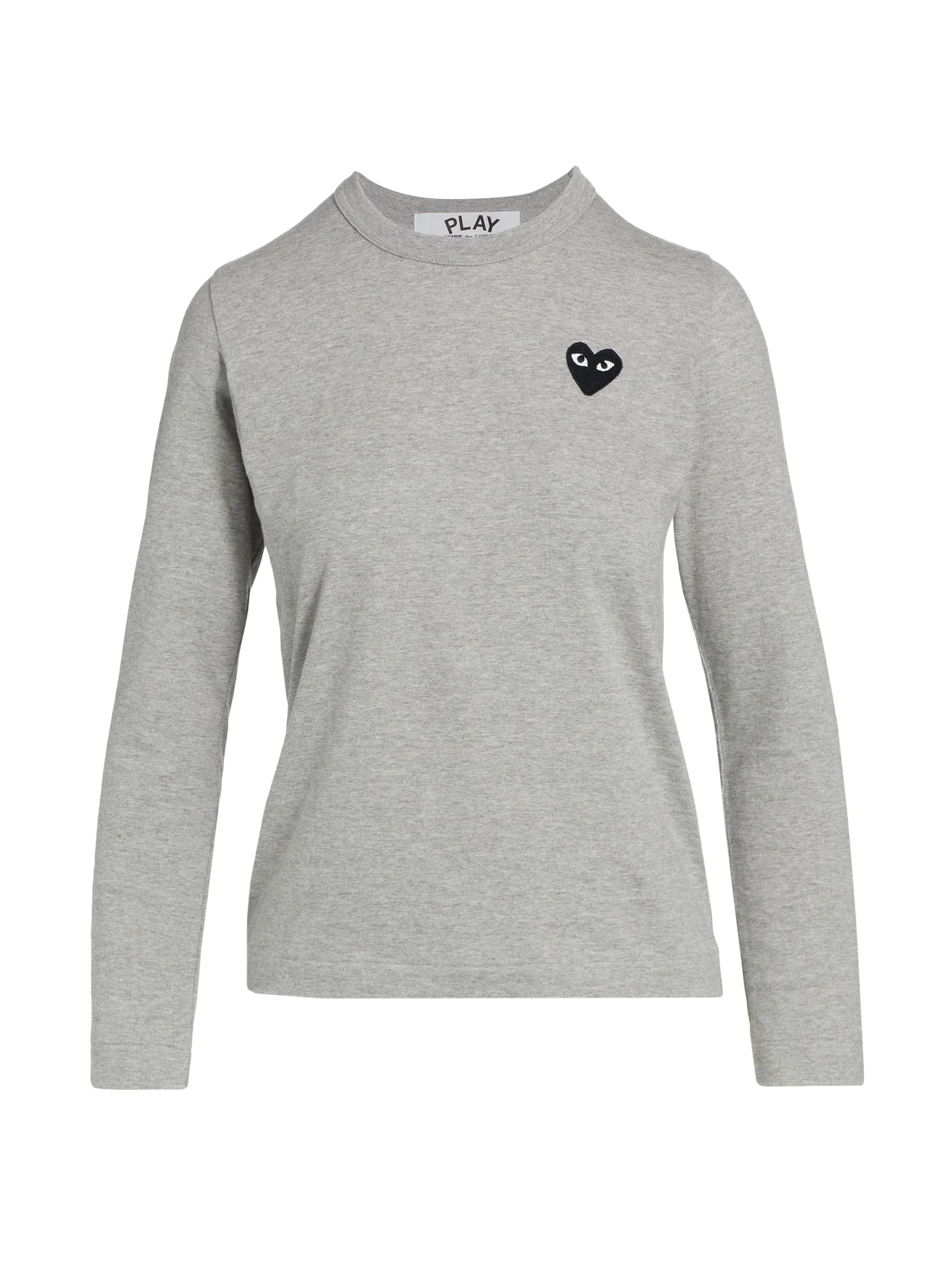 Women's Heart Long-Sleeve T-Shirt - Grey - 1