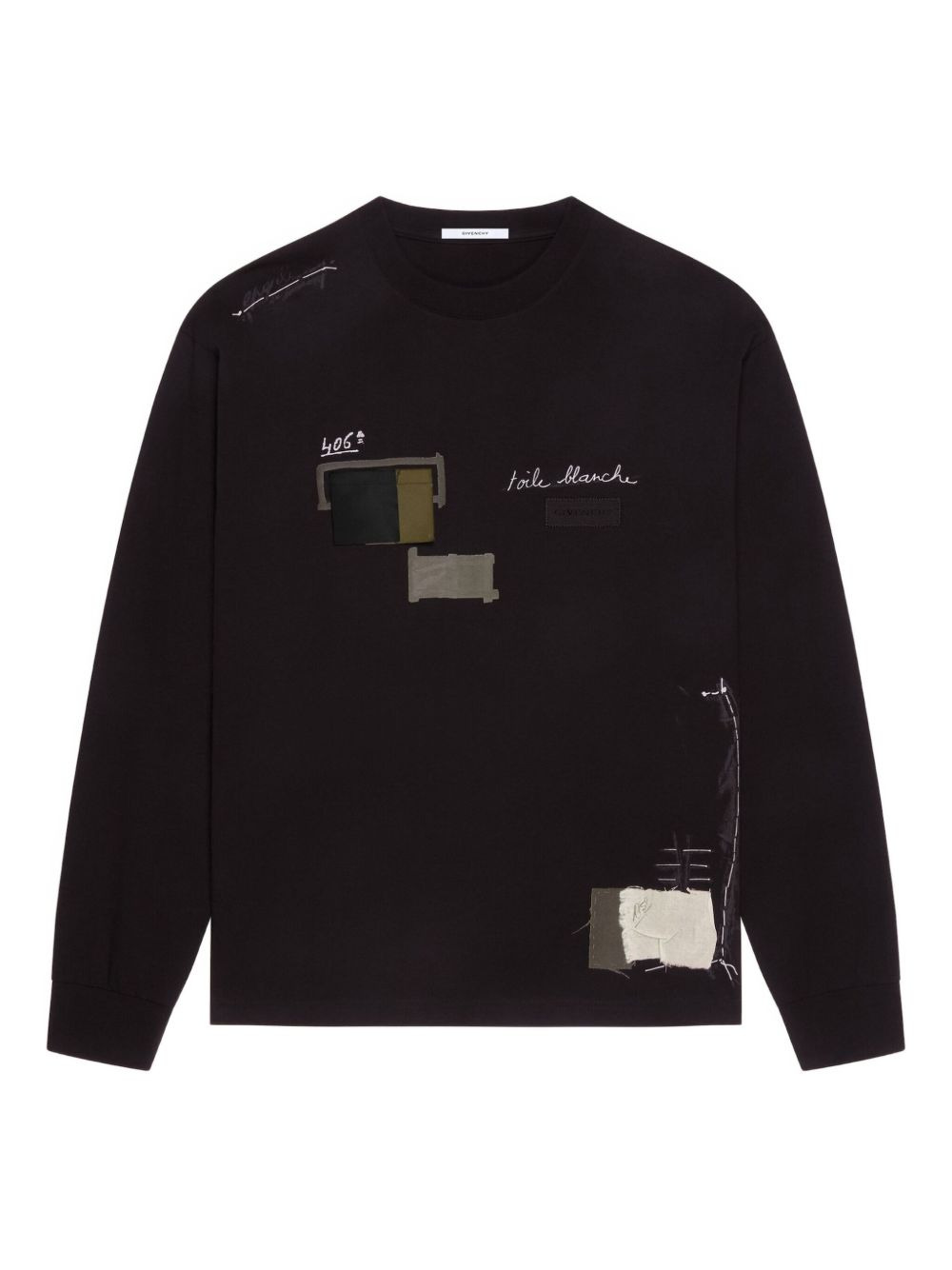 PATCHWORK LONG-SLEEVE T-SHIRT - 1