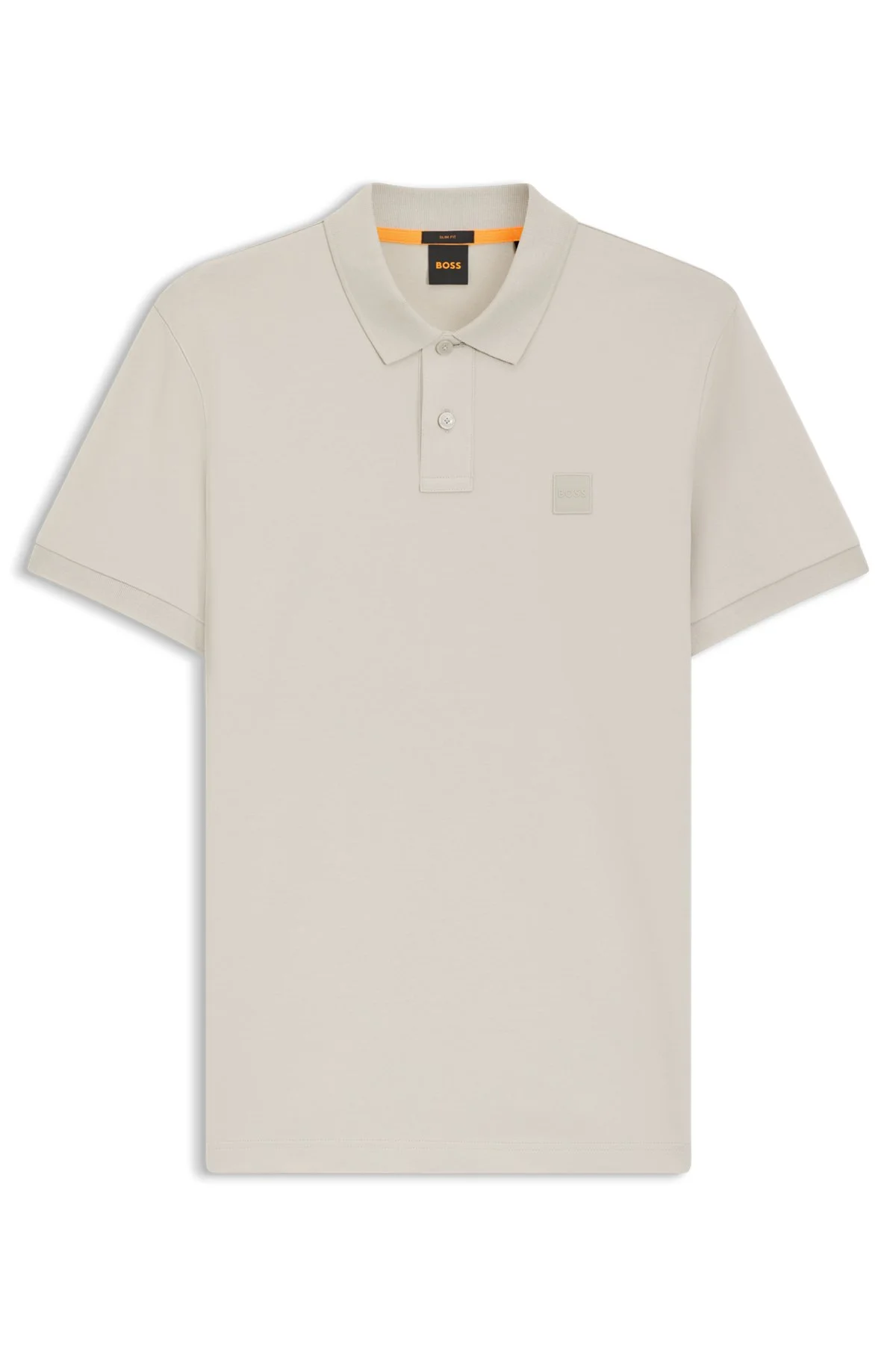 STRETCH-COTTON SLIM-FIT POLO SHIRT WITH LOGO PATCH - 1