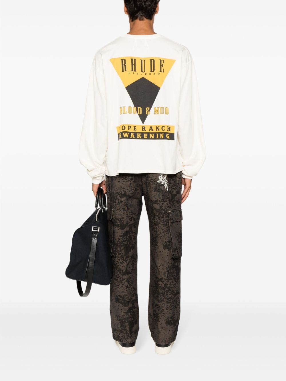 Blood And Mud logo-print cotton jumper - 2