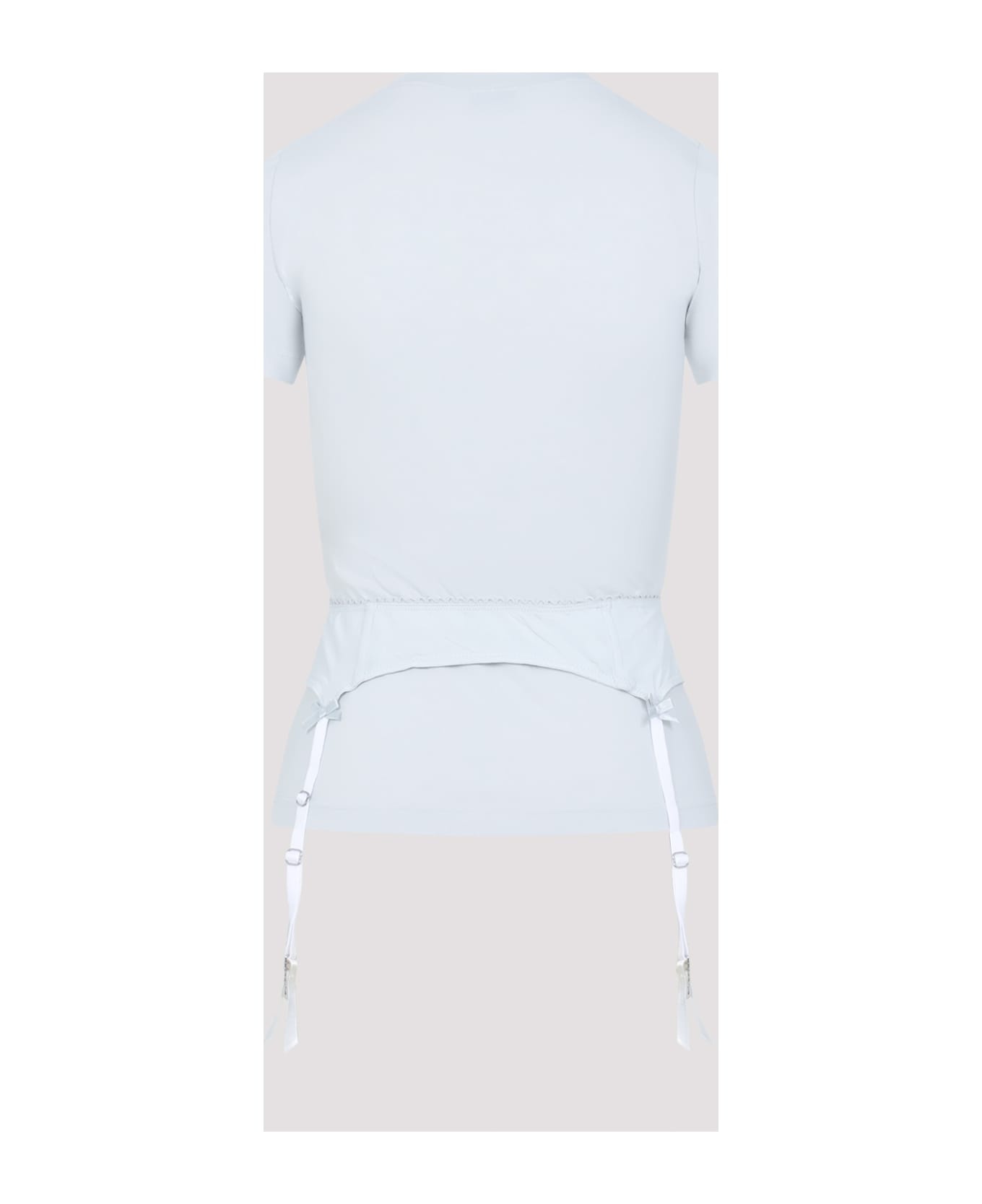 Chalk Stretch Cotton T-shirt - 4