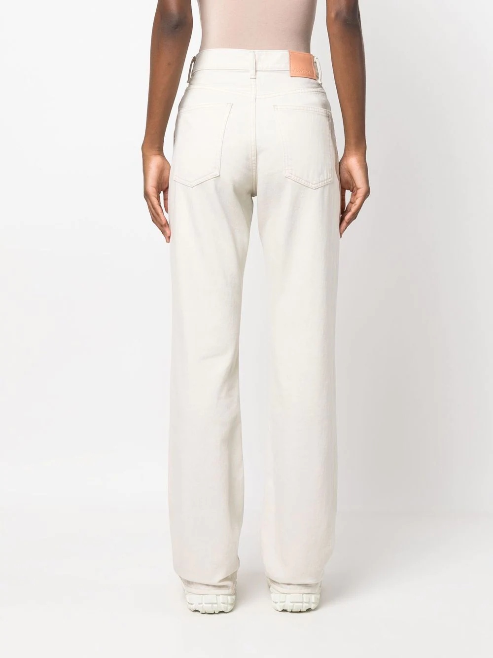 high-waist straight-leg jeans - 6
