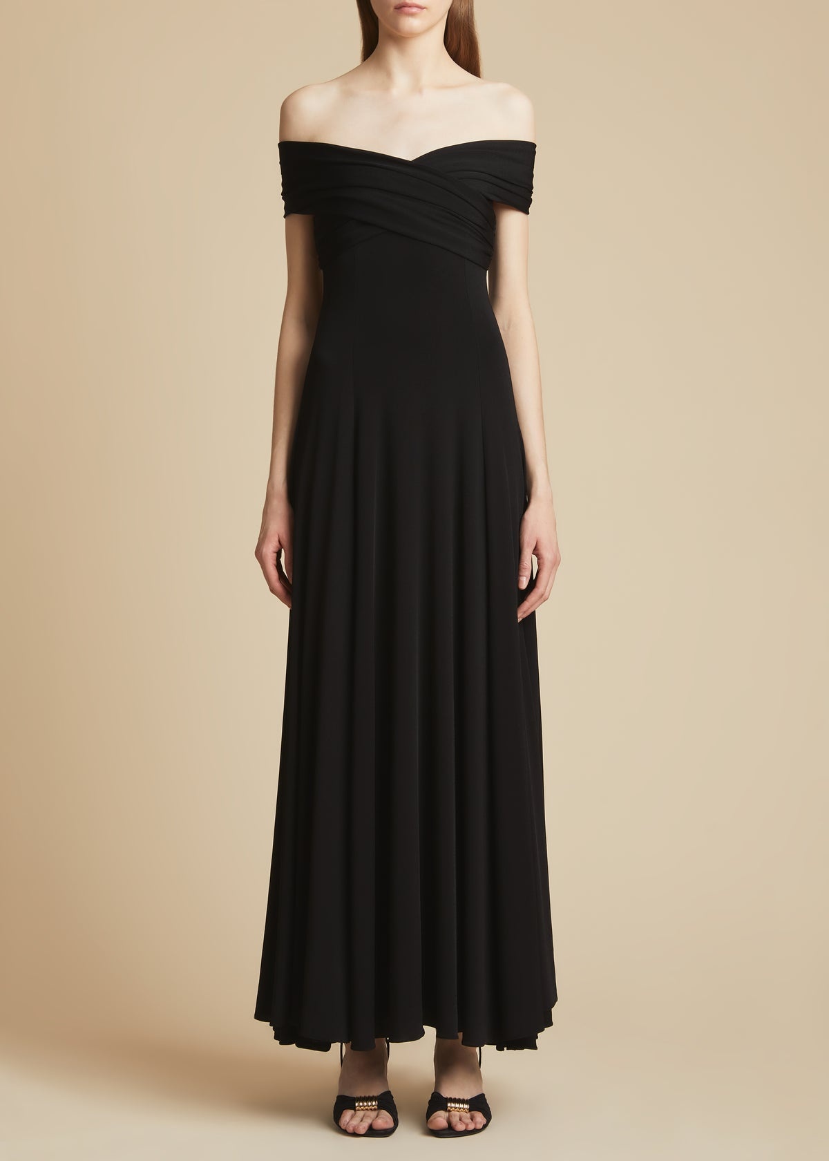 The Bruna Dress in Black - 2