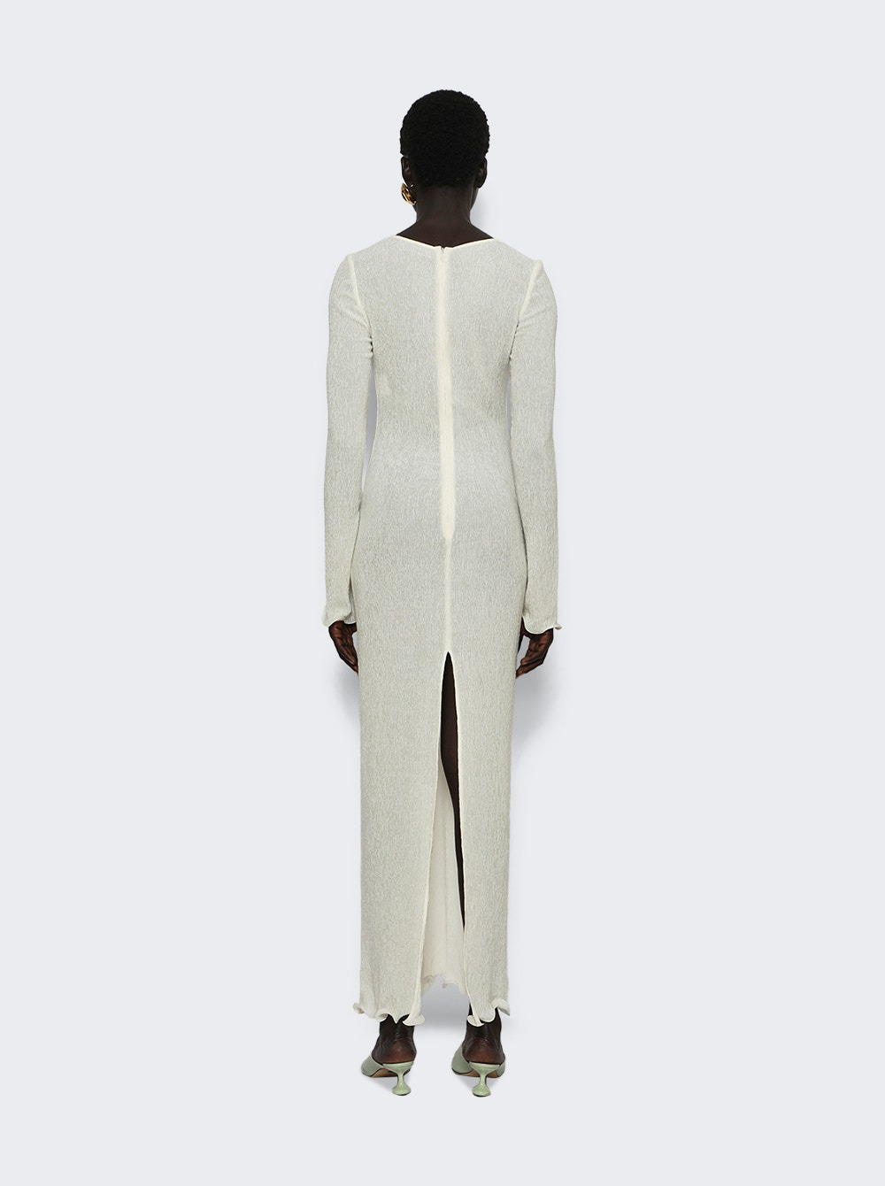 Crepe Beach Maxi Dress Cream - 4