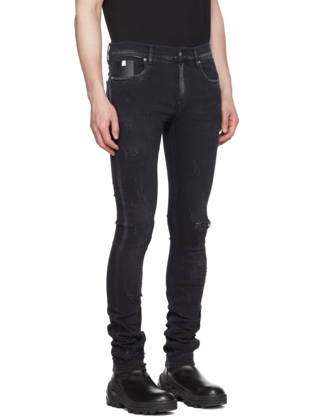 Black Skinny-Fit Jeans - 2