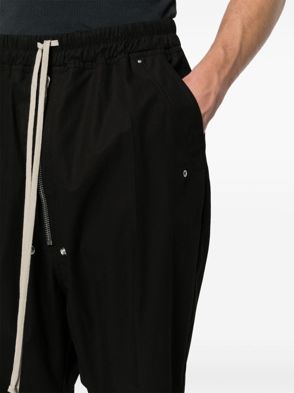 tapered drop-crotch trousers - 5