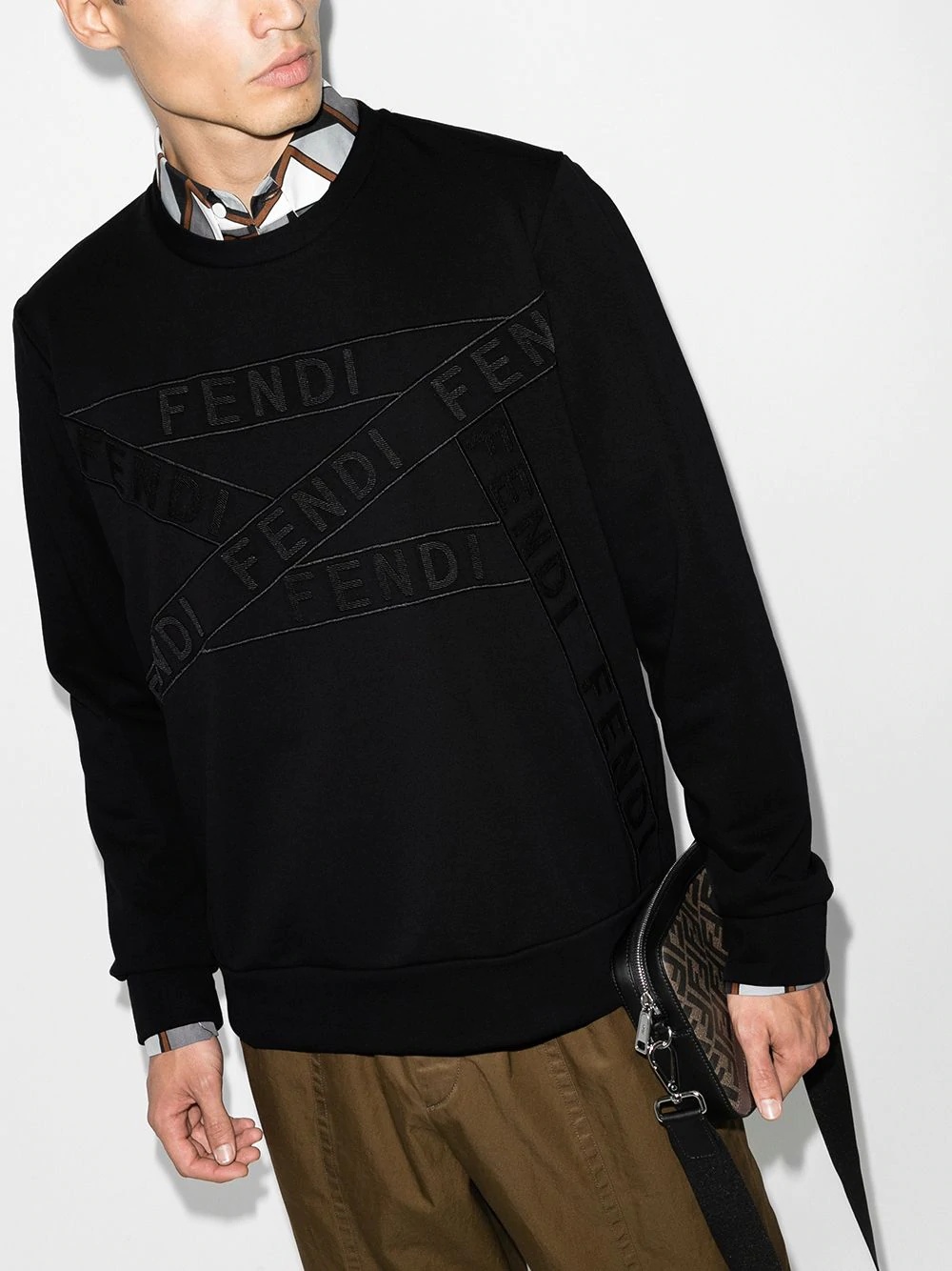 embroidered logo sweatshirt - 2