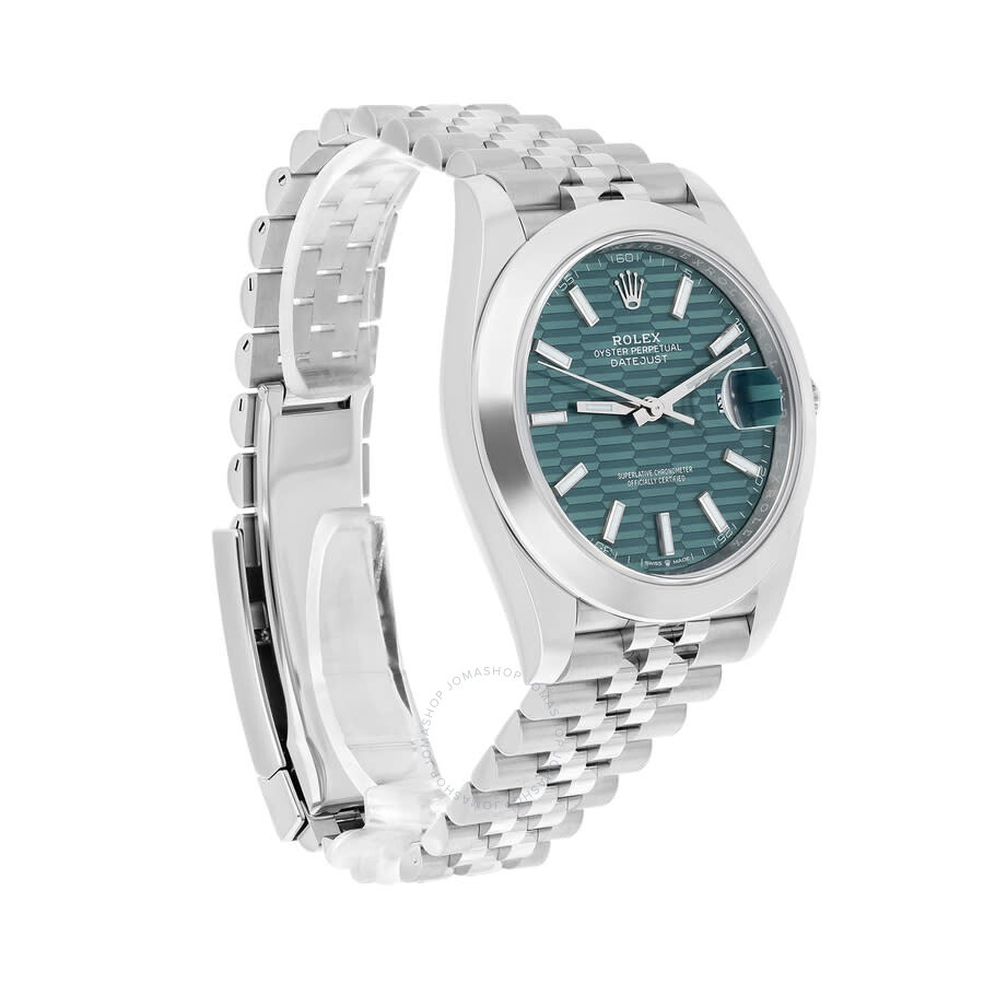 Rolex Datejust 41 Mint Green Fluted Dial Automatic Men's Jubilee Watch M126300-0022 - 5