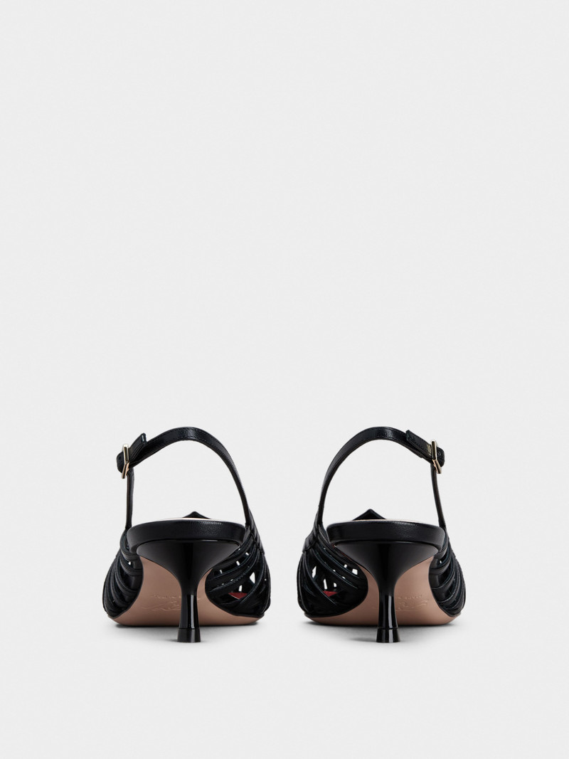 Roger Vivier I Love Vivier Multistrap Slingback Pumps in Leather outlook