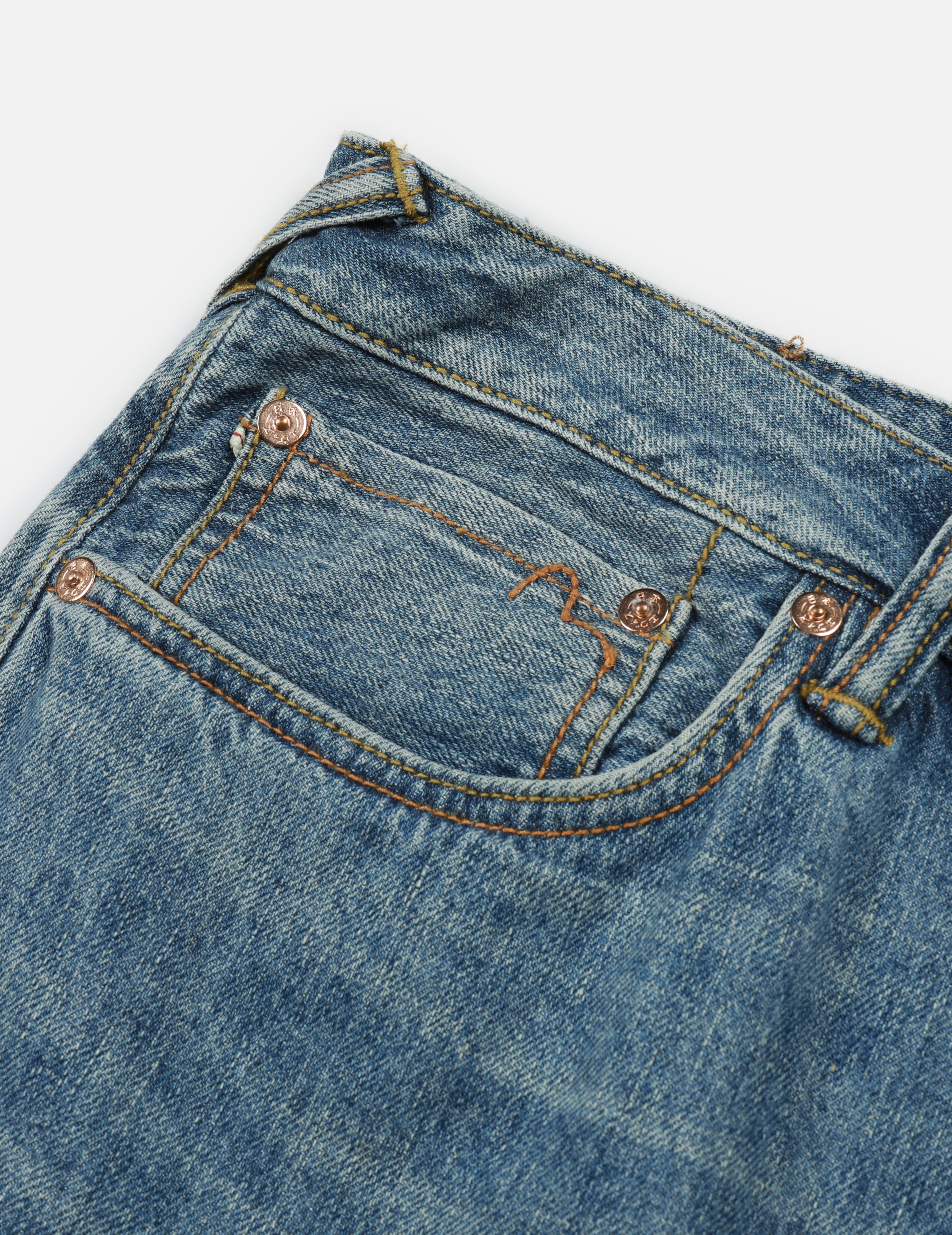 SEAGULL PRINT RELAX FIT DENIM SHORTS - 8