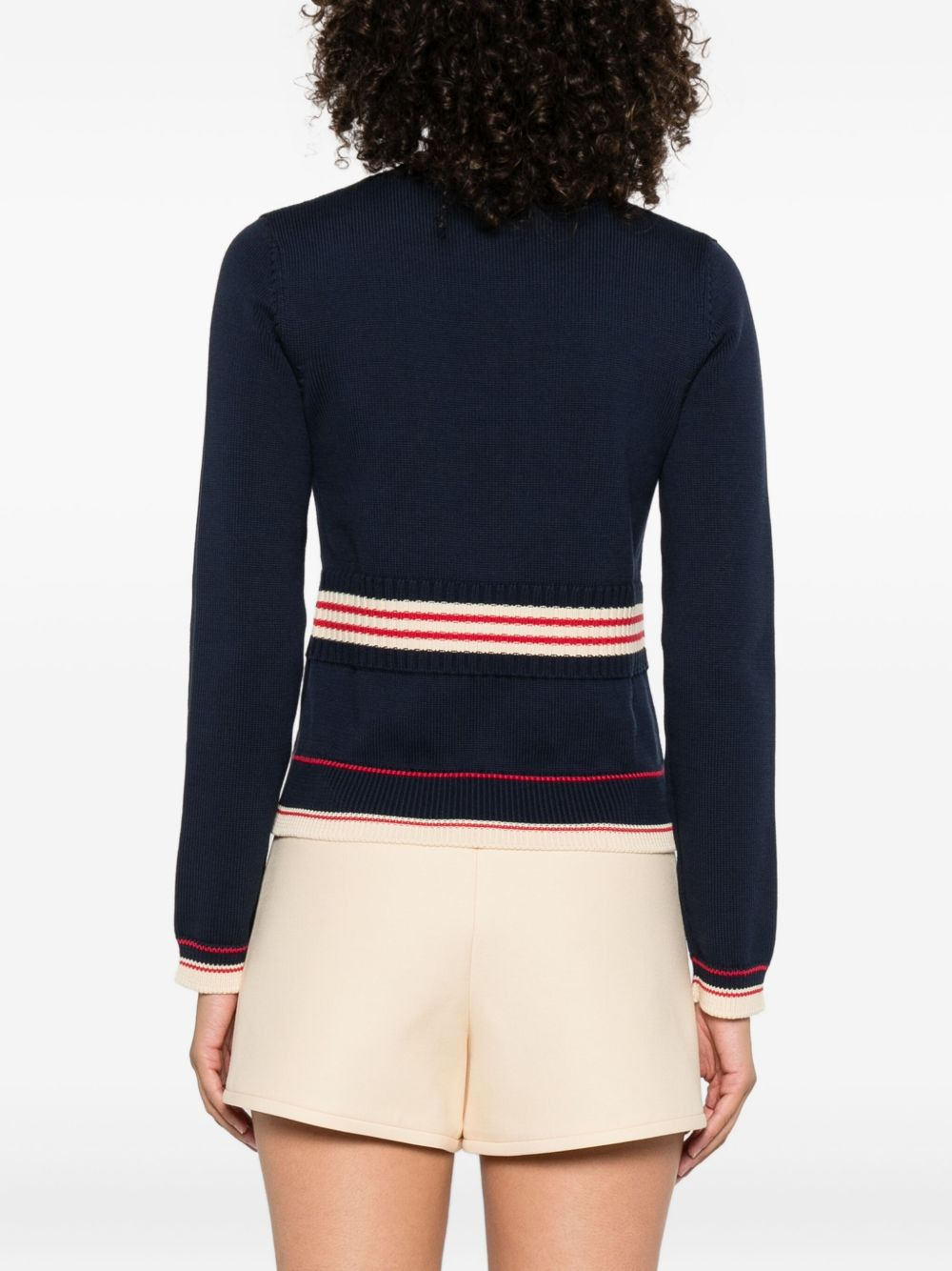 cherry-embellished crew-neck sweater - 4