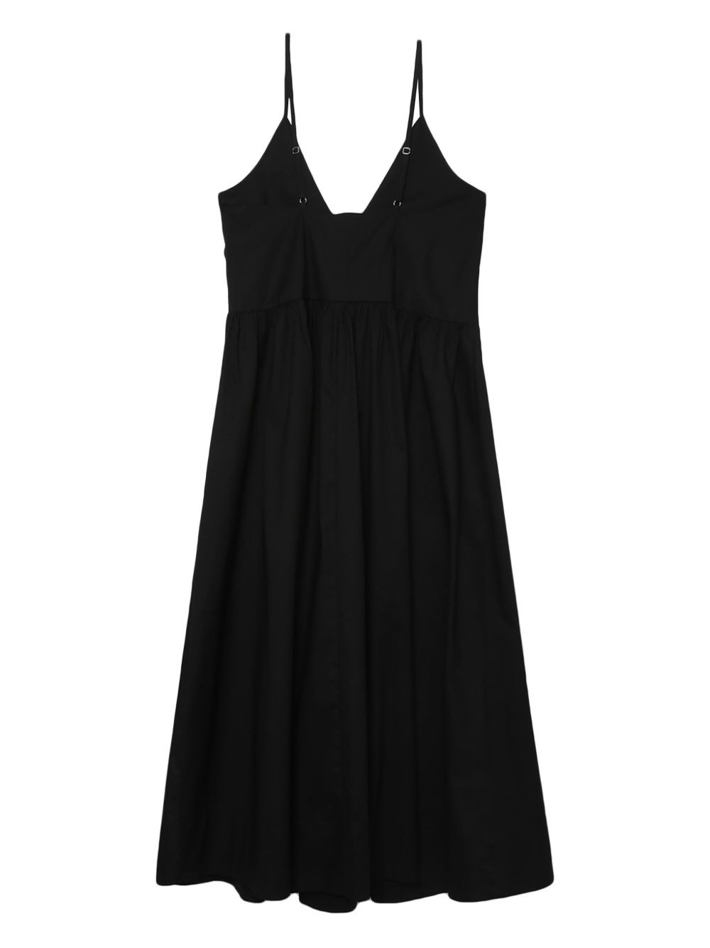 Miranda tie-detail cotton midi dress - 6