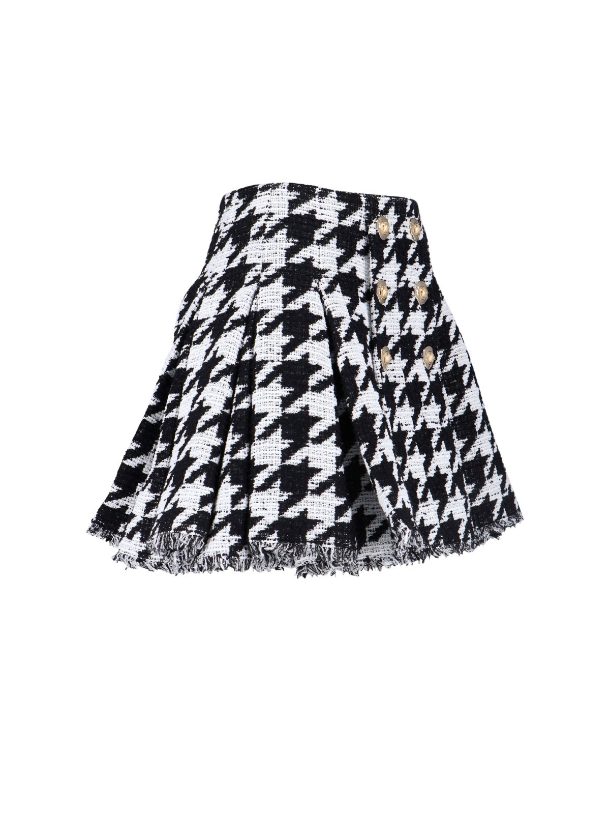 HOUNDSTOOTH MINI SKIRT - 3