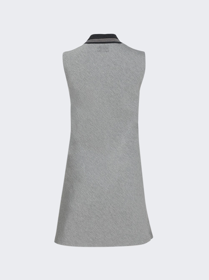 Miu Miu Bicolor Dress Grigio And Cammello outlook