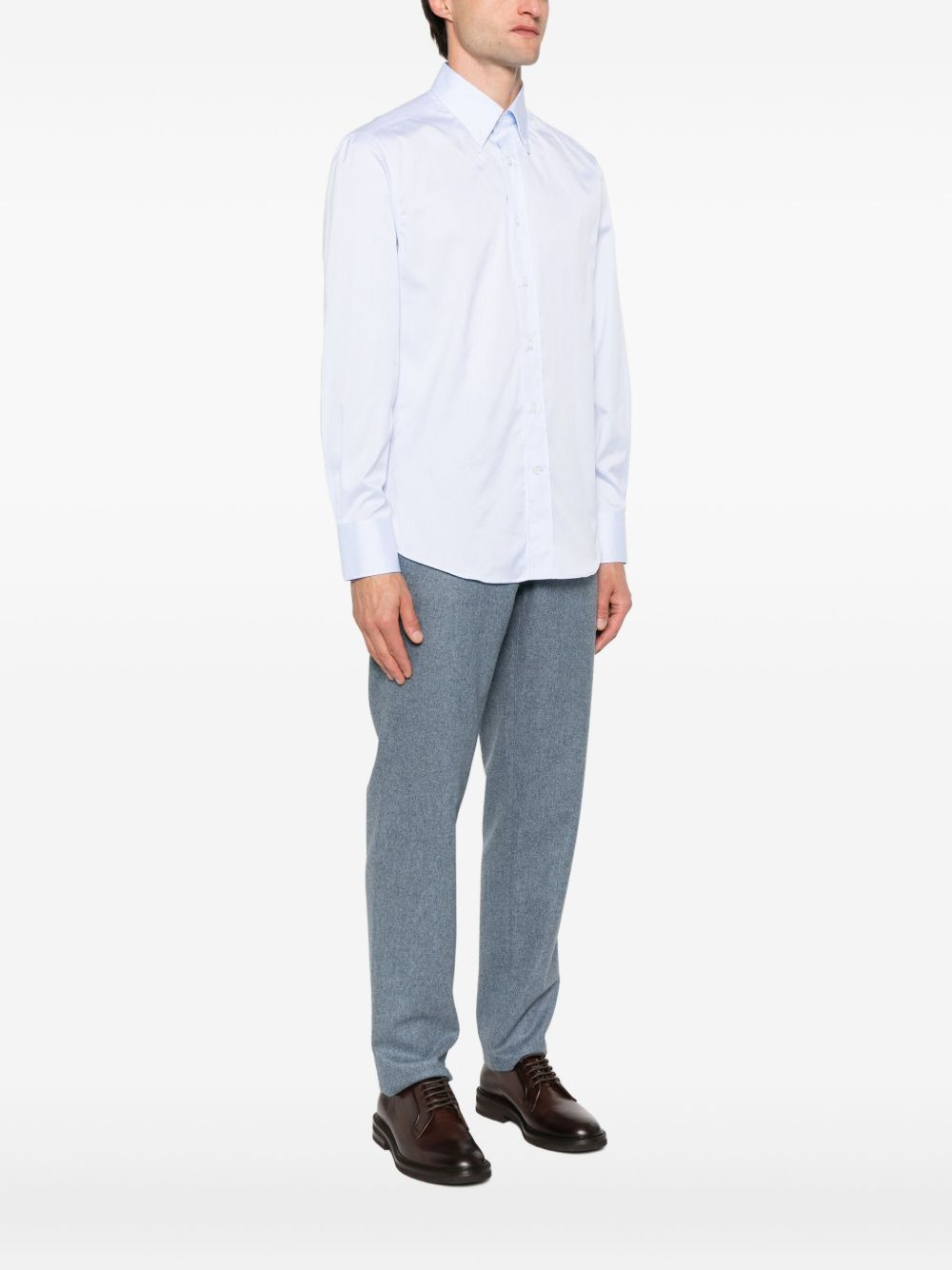 Brunello Cucinelli Shirts Clear Blue - 3
