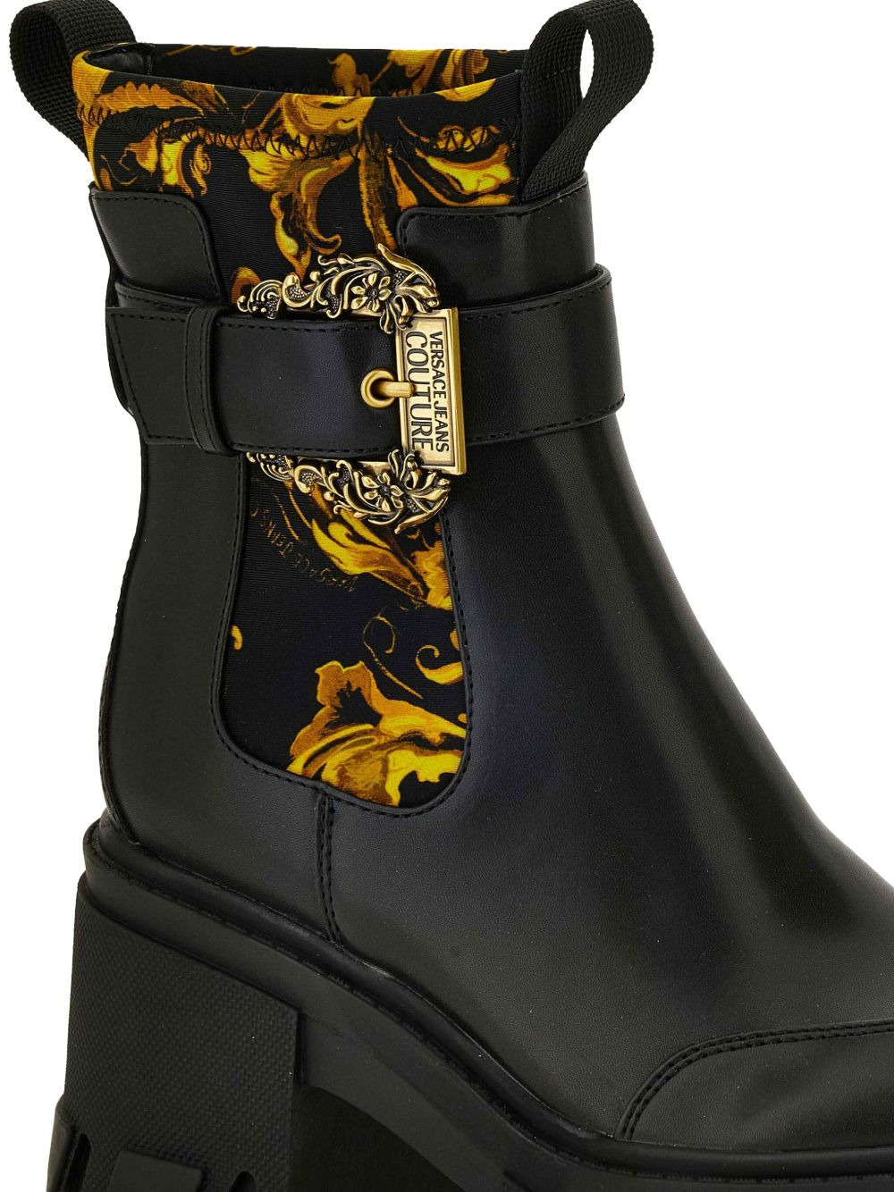 buckle-detail platform boots - 4