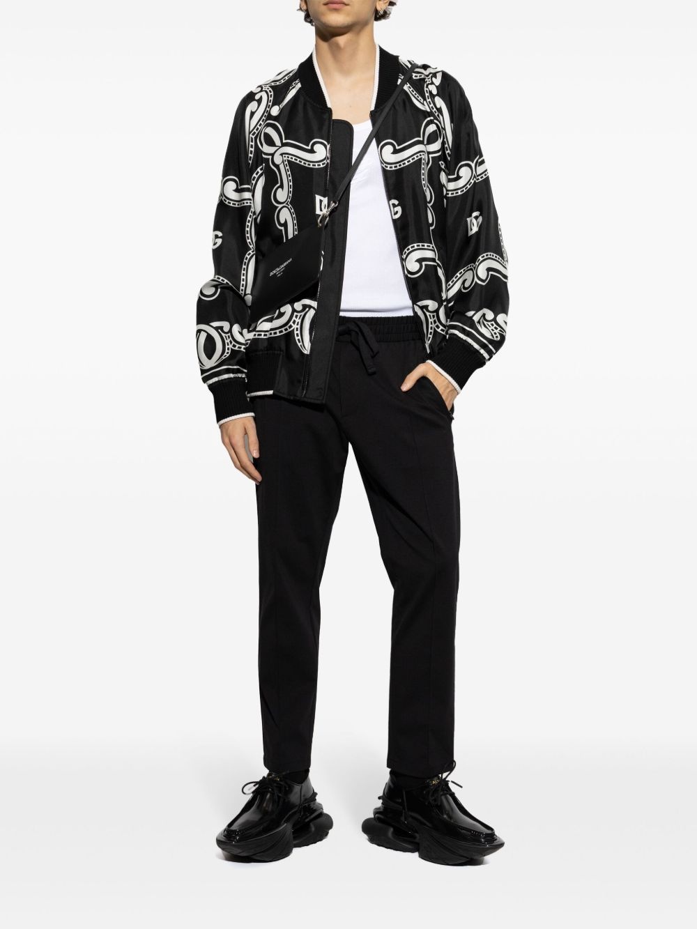 logo-embroidered vest - 2