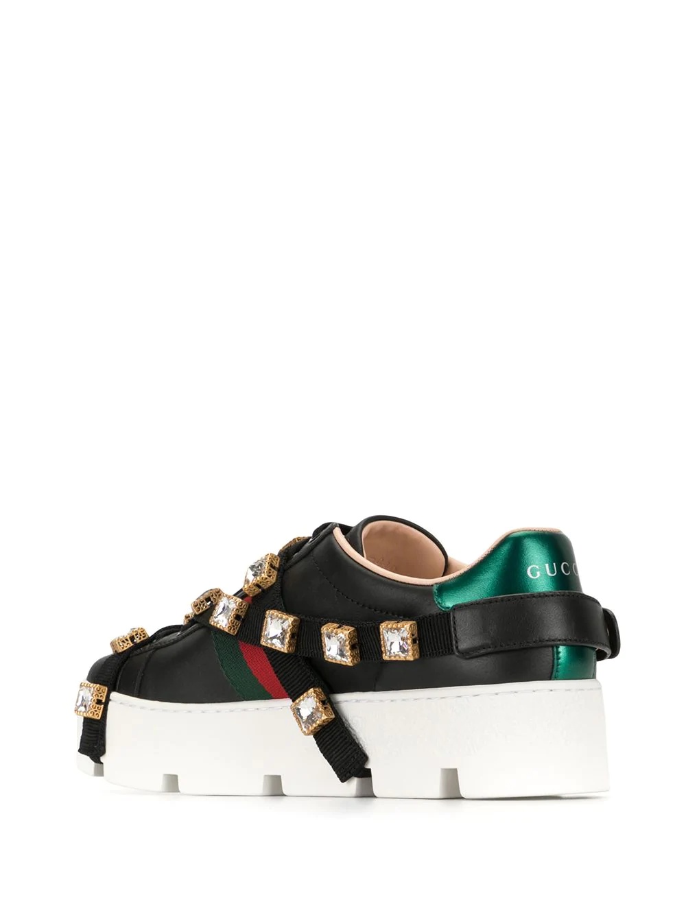 Ace embroidered platform sneakers - 3